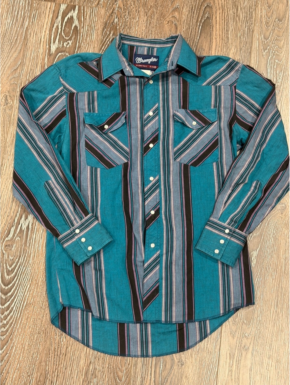 Vintage USA Wrangler Brushpopper Stripe Rodeo Cowboy Western